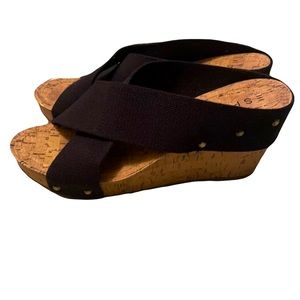 Esprit cork wedge sandals